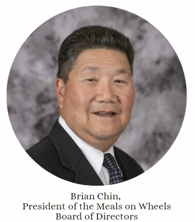 Picture of President of the Meals on Wheels Board of Directors, Brian Chin.